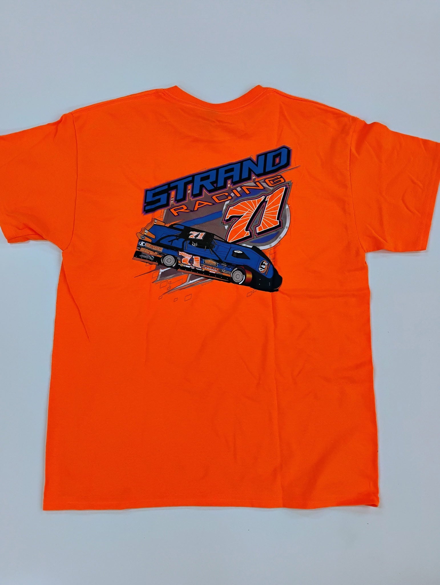 71 Round Logo Tee in Orange