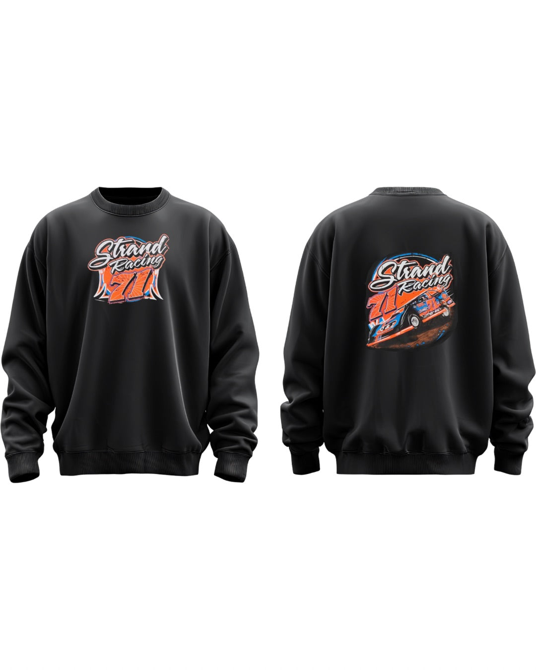 Strand Racing Crewneck in Black
